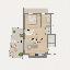 Appartamento 80 mq, 2 camere