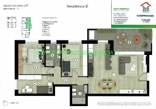 zoom immagine (Appartamento 138 mq, soggiorno, 3 camere, zona Zelarino)