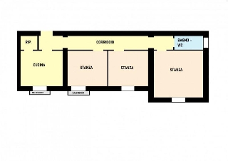 zoom immagine (Appartamento 114 mq, soggiorno, 2 camere, zona Via Roma)