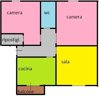 zoom immagine (Appartamento, soggiorno, 2 camere, zona Ponte a Greve)