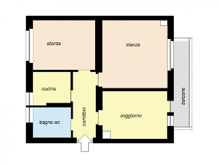 zoom immagine (Appartamento 88 mq, soggiorno, 2 camere, zona Dalmazia - Novacella)