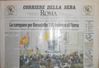 zoom immagine (Corriere della sera Roma Papa Benedetto XVI)