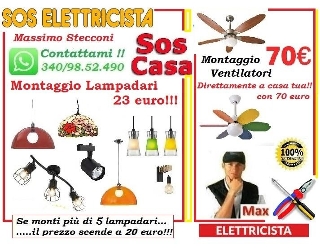 zoom immagine (Elettricista lampadario e plafoniere Nomentano Roma)